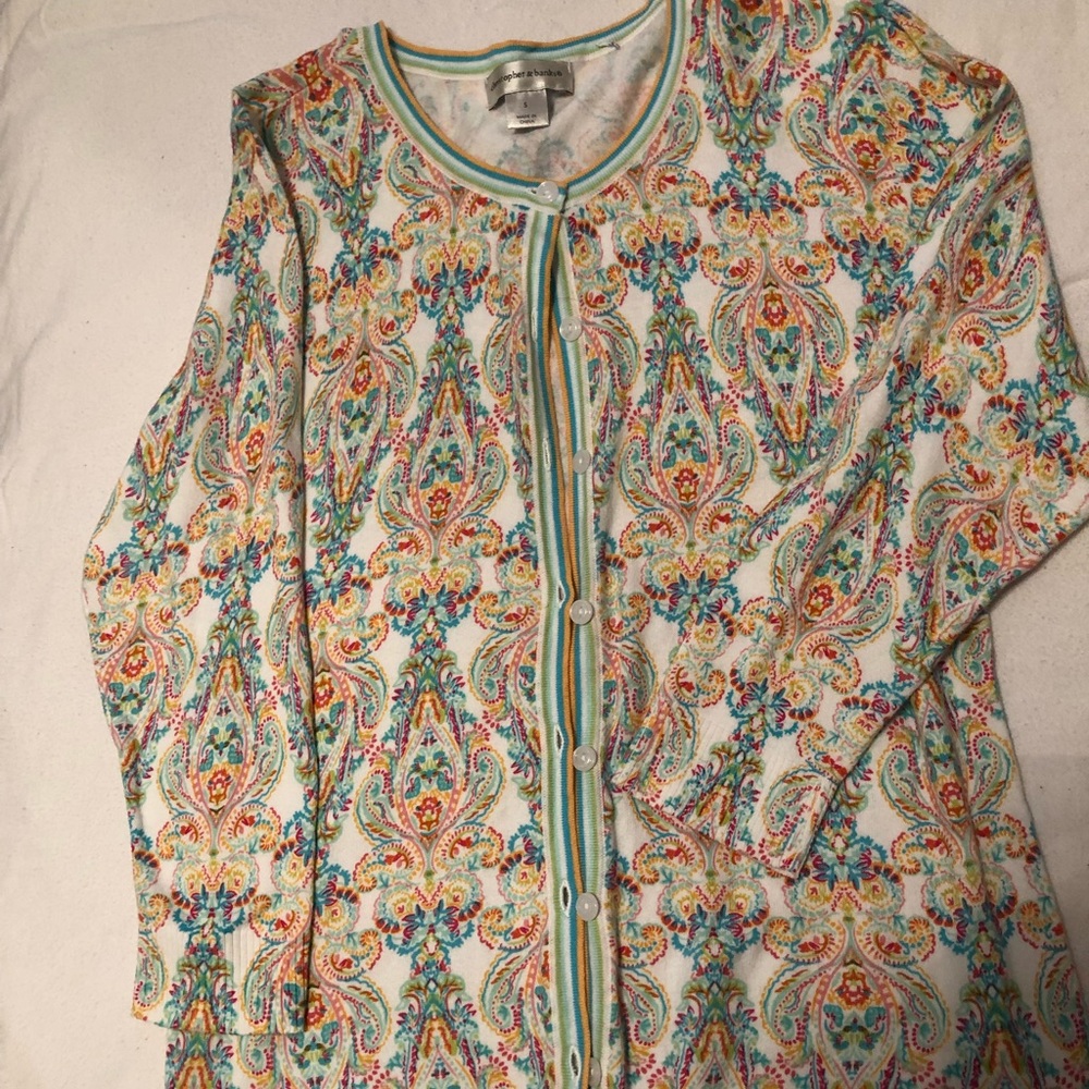 💛💛Christopher & Banks Pattern Cardigan